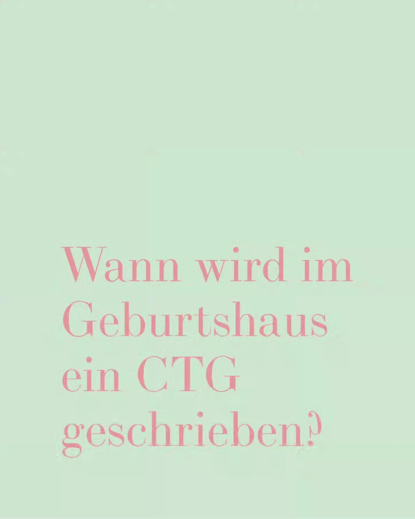 { CTG im Geburtshaus. }

#WeilEsWichtigIstWieWirGeb&auml;ren

Wir benutzen das CTG bei uns im Geburtshaus unter der Geburt nicht standardm&auml;ssig (weshalb, haben wir im letzten Post erz&auml;hlt).
Es gibt aber immer wieder Situationen, die das Sch