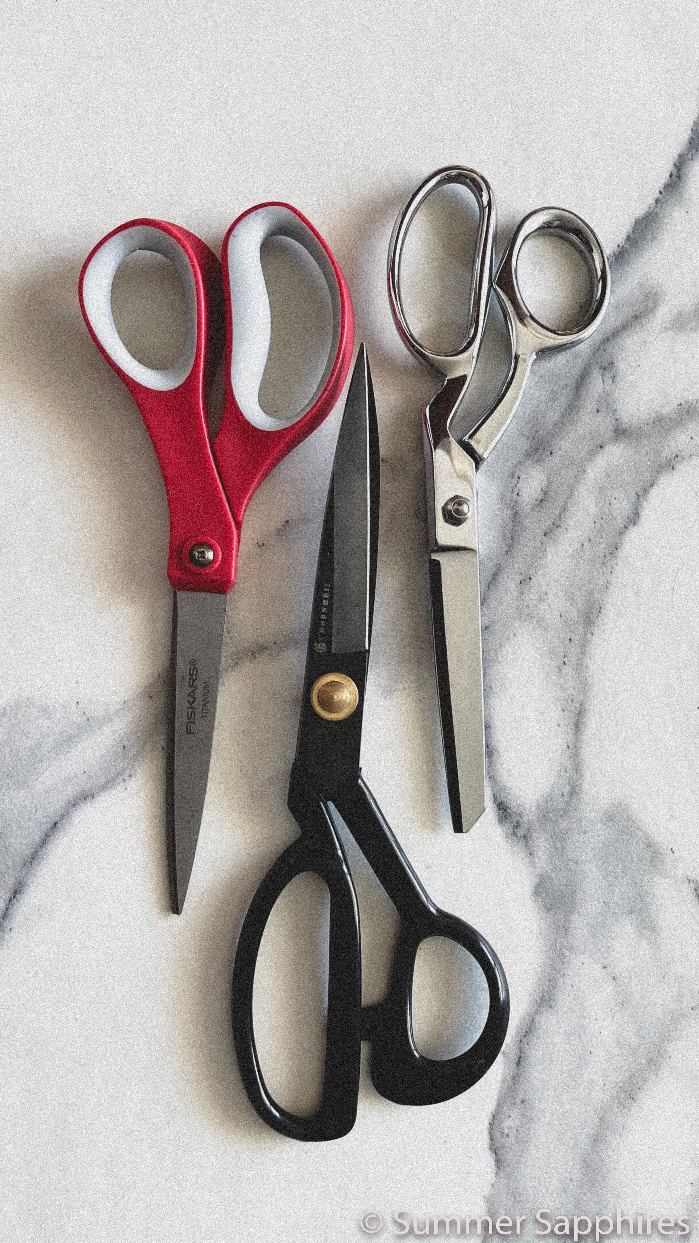 Arteza Multi-Pack Size Scissors, Stainless Steel - Set of 3