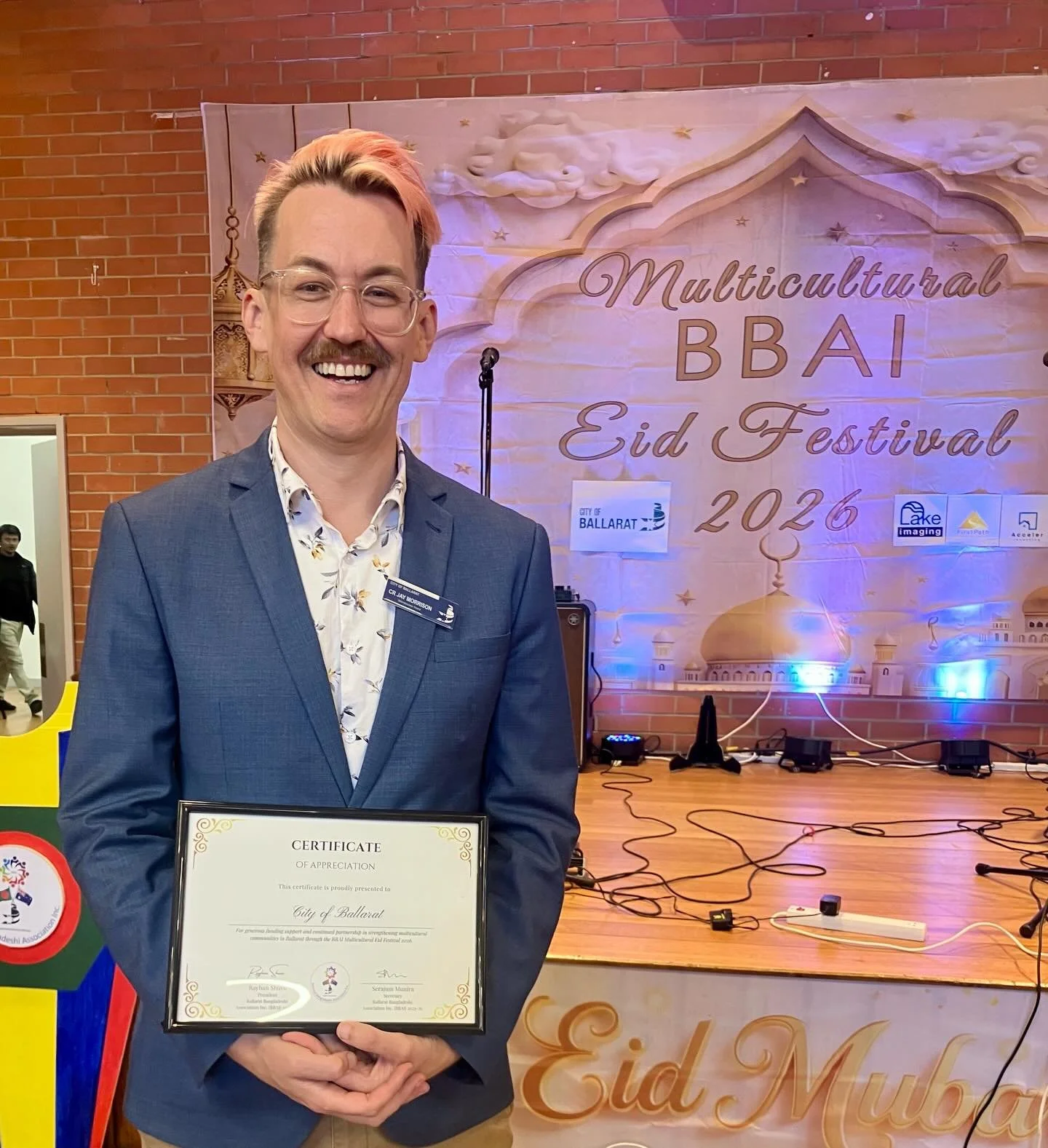 🎉 Eid Mubarak! Thank you to the Bangladeshi Community in Ballarat for inviting me to your Eid celebrations 🎉 

After the recent racist incident, I thought it was important I join you for your celebrations to show how valued and welcome you are in B