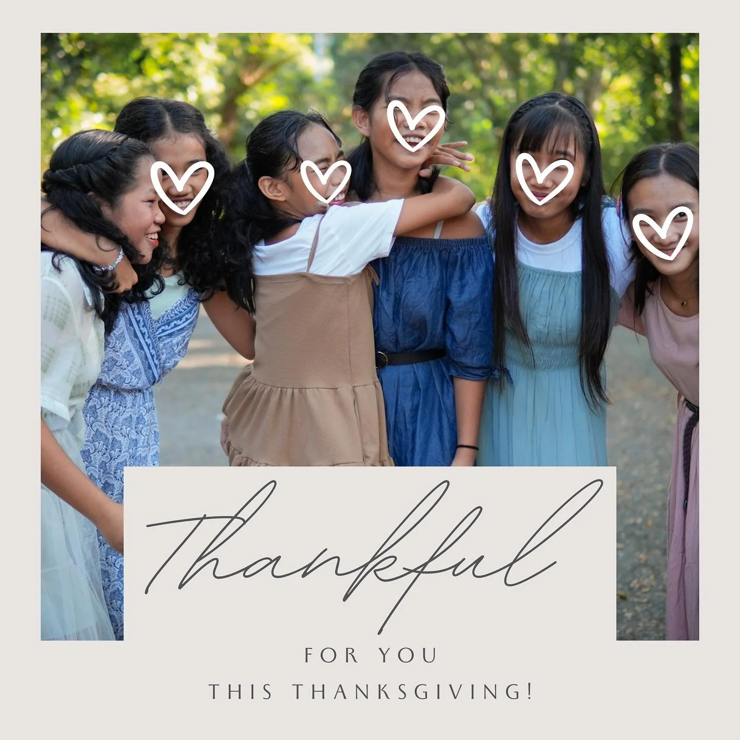 Sending you all our thanks today! You, our partners and friends, have blown us away with your generosity. Thank you thank you! 

As we give thanks, we also want to look a ahead to Giving Tuesday (December 3), just 4 days away! We would love if you wo