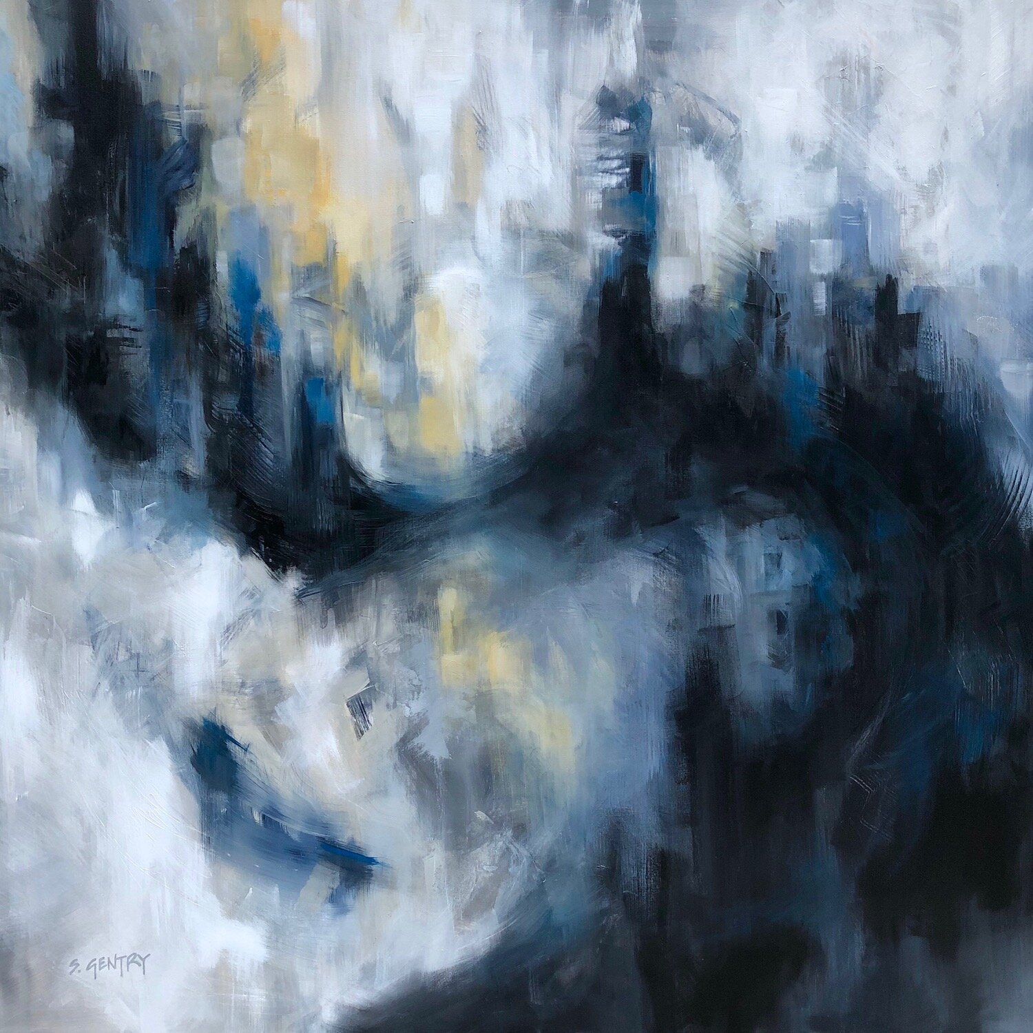    Dawning  , 48” x 48”, acrylic on canvas 