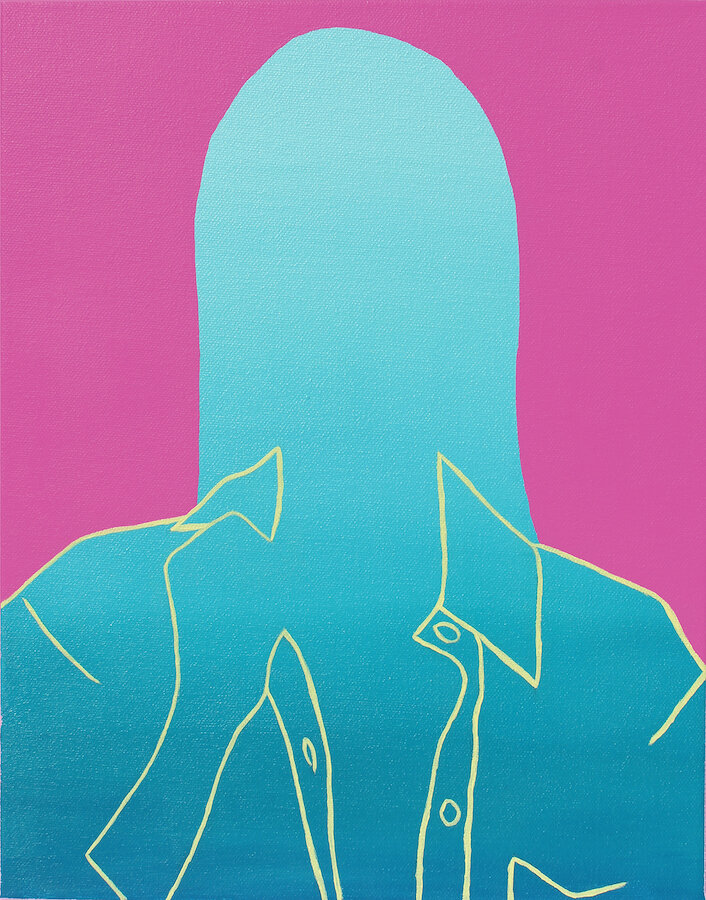    Cover Girl no. 3  , acrylic on canvas, 14” x 11” 