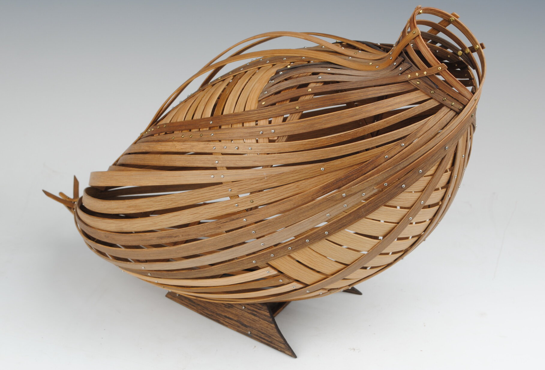    Bentwood Bird  , white oak, screws, 12”H x 11”W x 19”L 