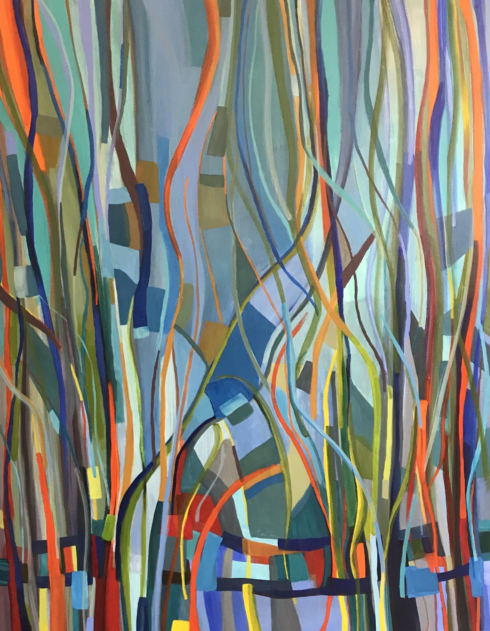    Perennial II  , acrylic on canvas, 60” x 48” 