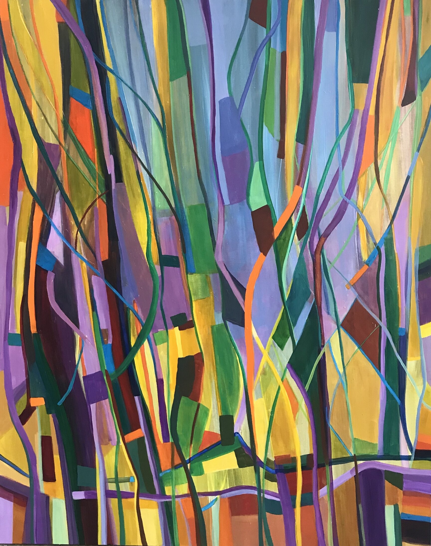    Perennial III  , acrylic on canvas, 60” x 48'“ 