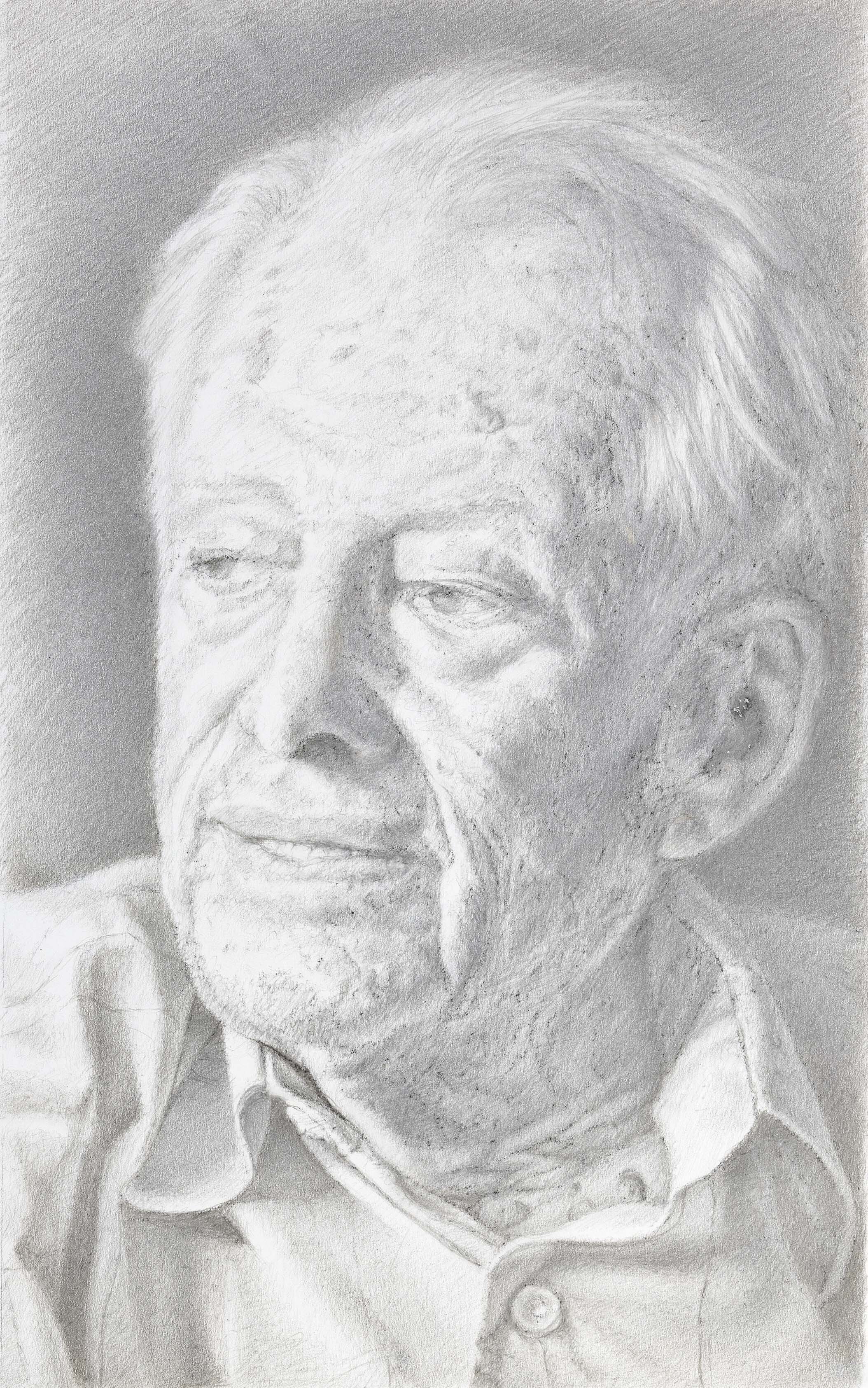    Heir to a Governor – James Lusk Alcorn Russell  , silverpoint on archival paper, 18” x 14” 