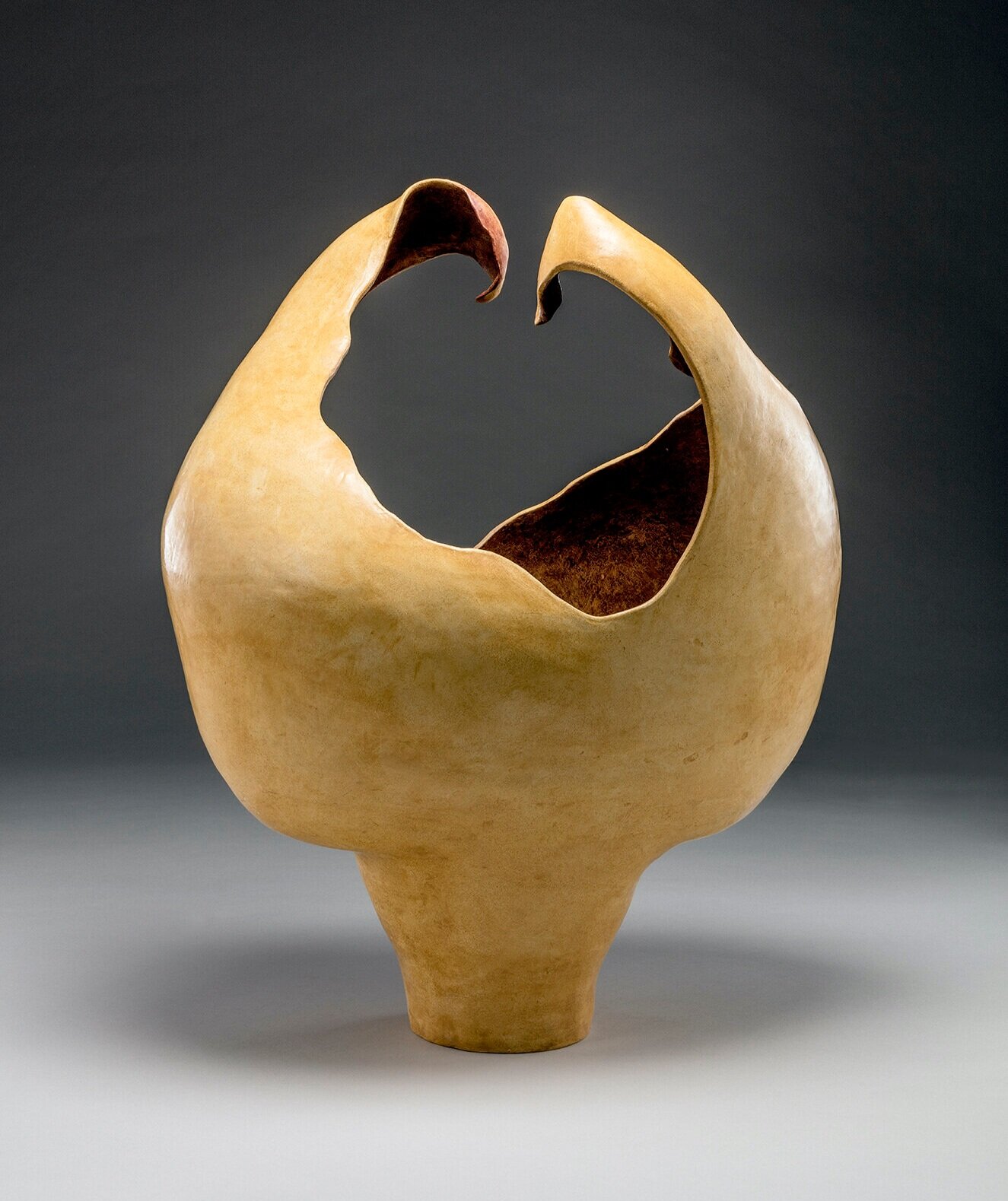 Shells , coil-built earthenware, oil paint, encaustic with press molds of box turtle shells, 20”H x 16”W x 10”D