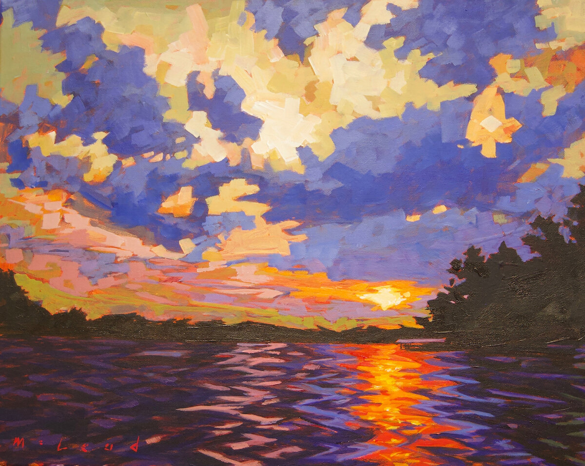    Lake Hamilton  , 16” x 20”, oil on canvas 