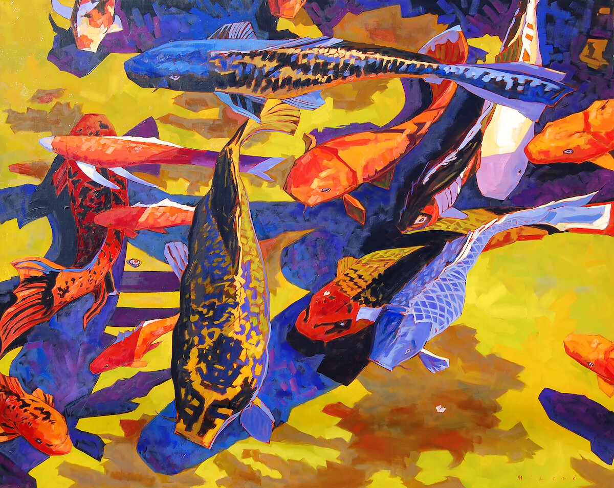    Koi Pattern  , 36” x 48”, oil on canvas 