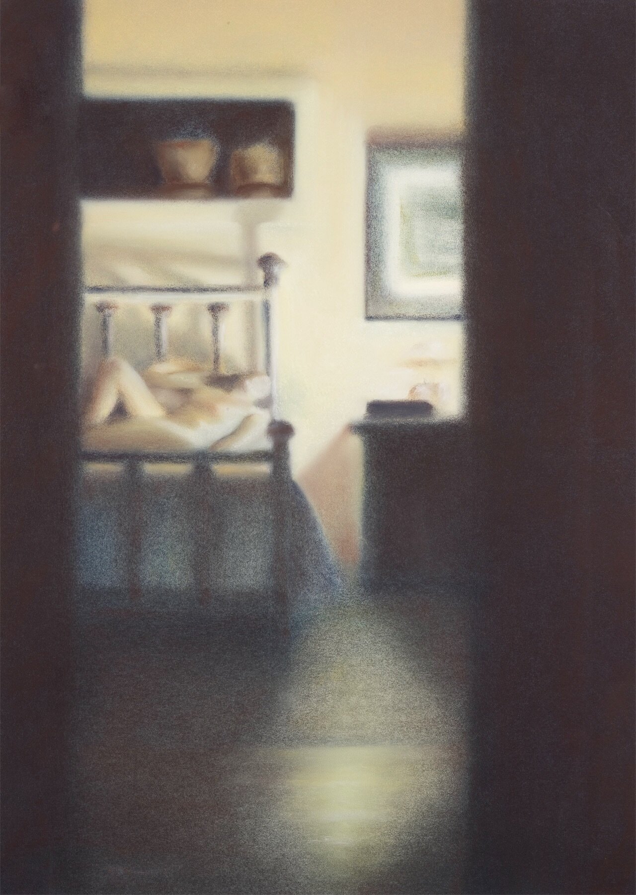    Night Lighting  , 25” x 17”, pastel on paper 