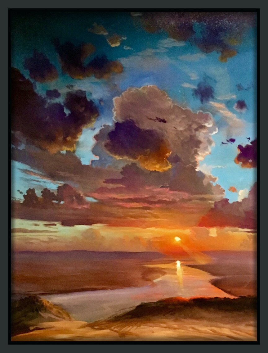    Cloud Study  , 40” x 30”, oil on canvas 