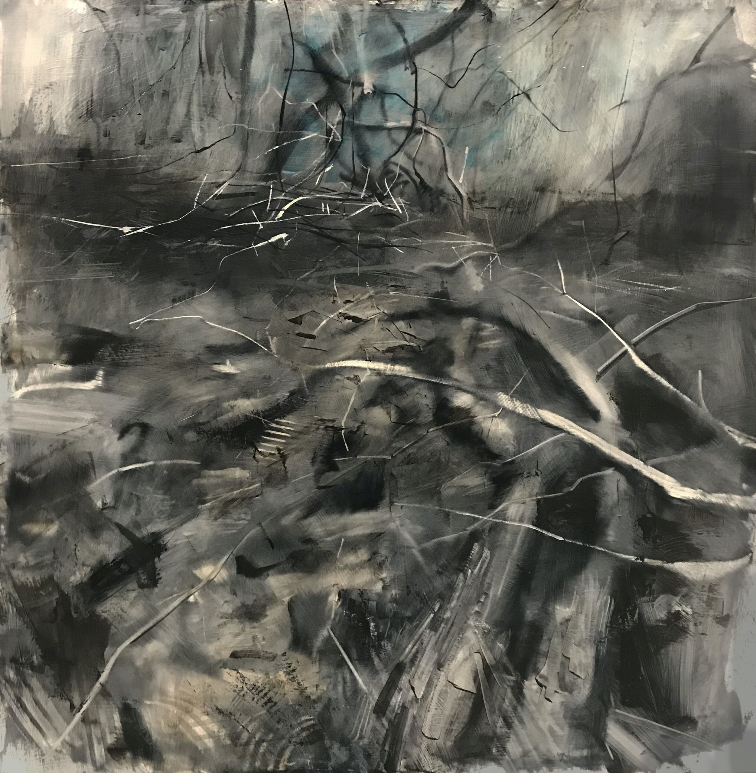    Internal Landscape #3  , 48” x 46”, oil on panel 