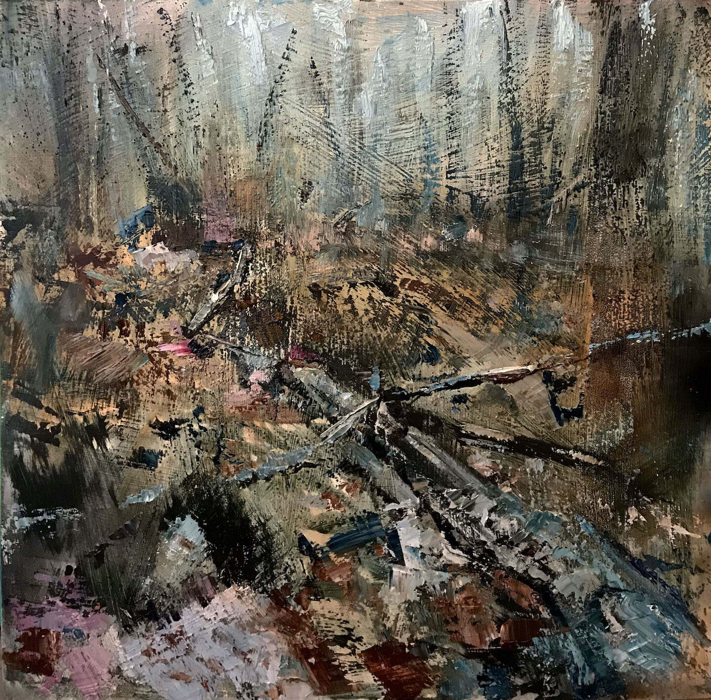    Internal Landscape #8  , 12” x 12”, oil on panel 