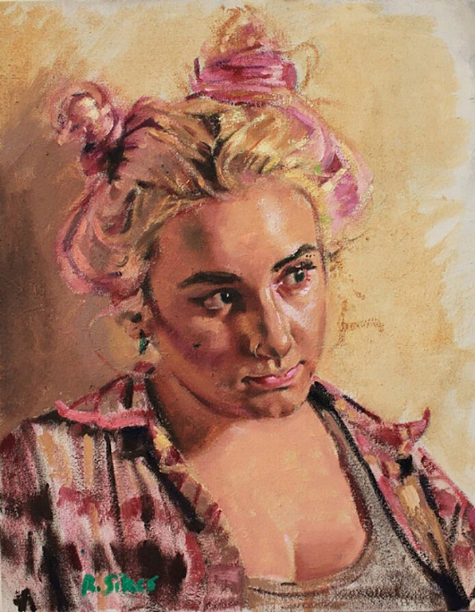    Hannah 1  , 20” x 17”, oil on canvas 