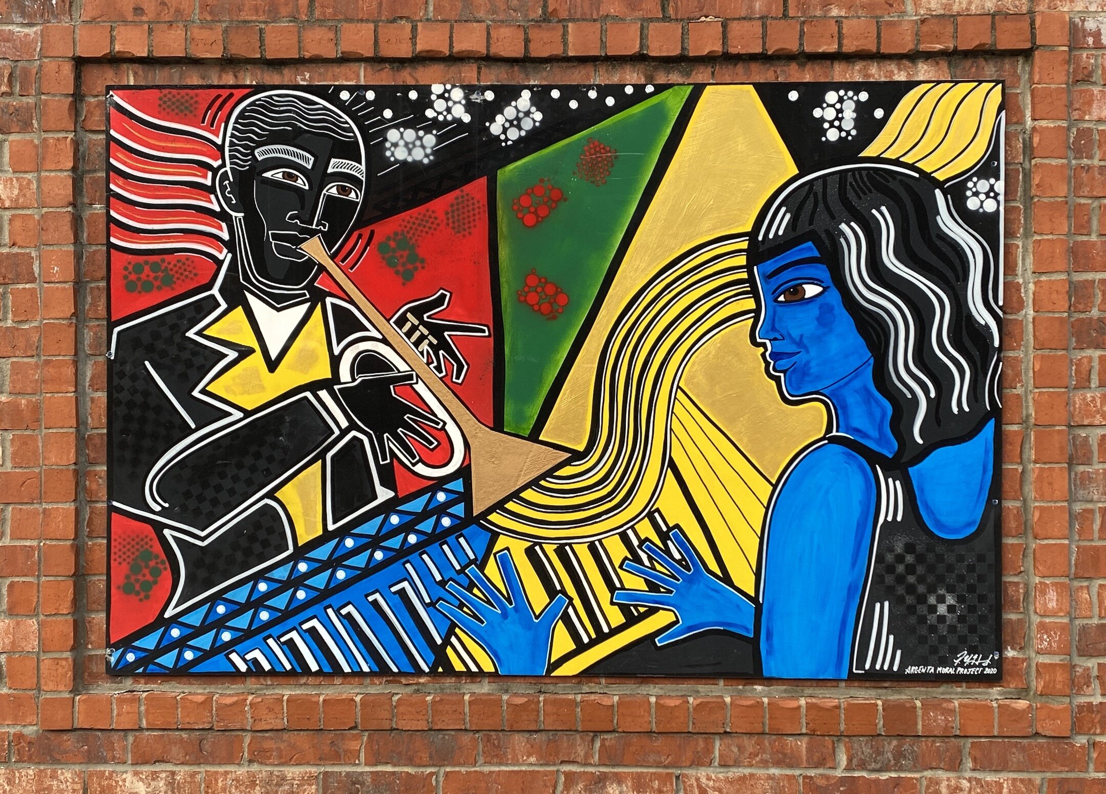    All That Jazz  , 5th St. off Main in North Little Rock, mural by Perrion Hurd 