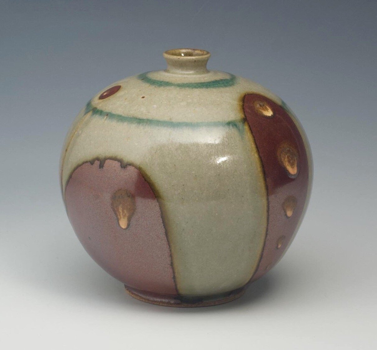    Vase  , 6” x 5”, stoneware 