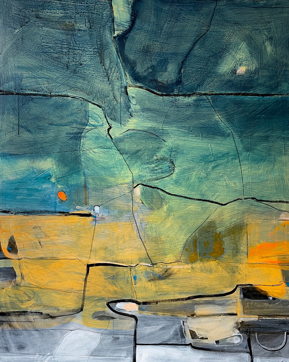    Maritime 18  , 60” x 48”, mixed media on canvas 