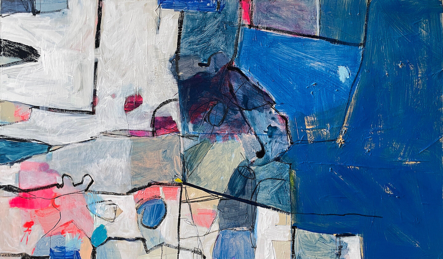    Maritime 22  , 36” x 60”, mixed media on canvas 