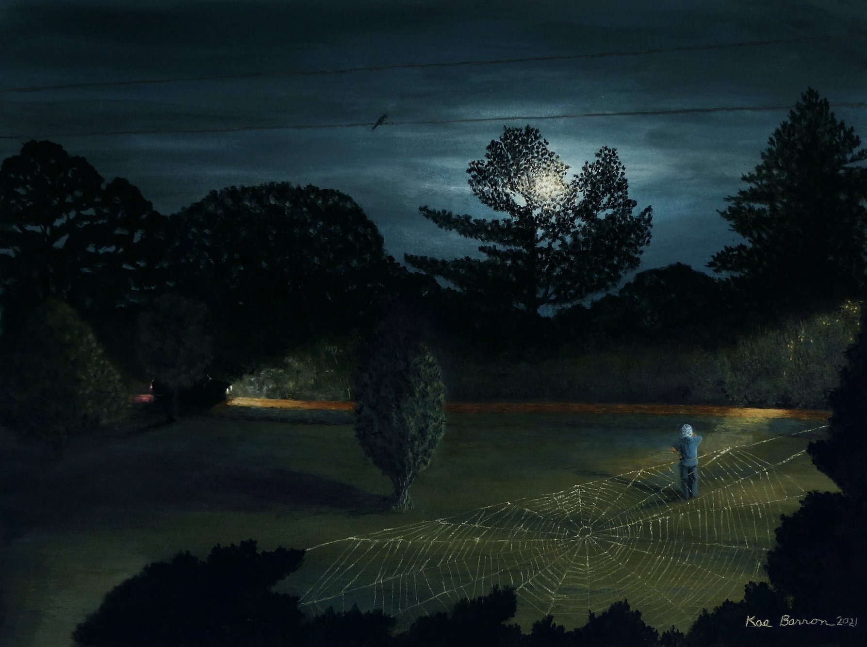    Moonglow  , 18” x 24”, egg tempera on board 