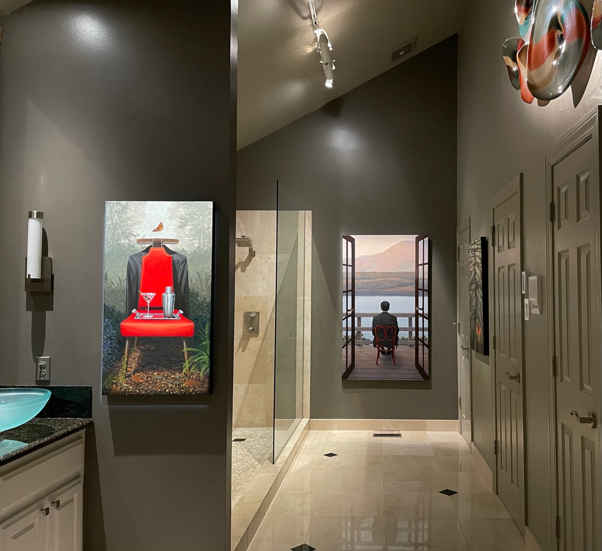  Our master bathroom. 