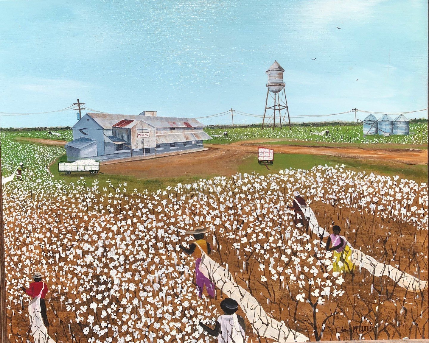    Pickin’ Cotton #16  , 24” x 27”, acrylic on canvas, 45th Delta Exhibition 