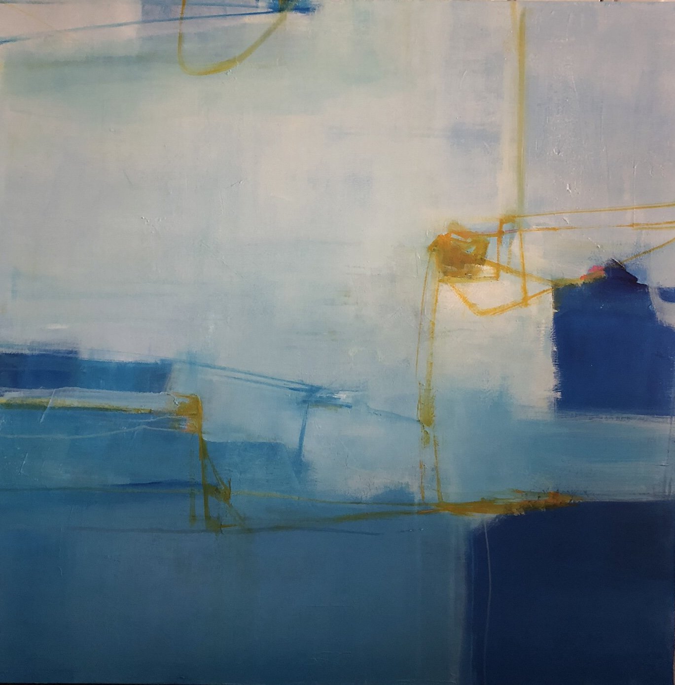    Untitled Blue  , 48” x 48”, acrylic on canvas 