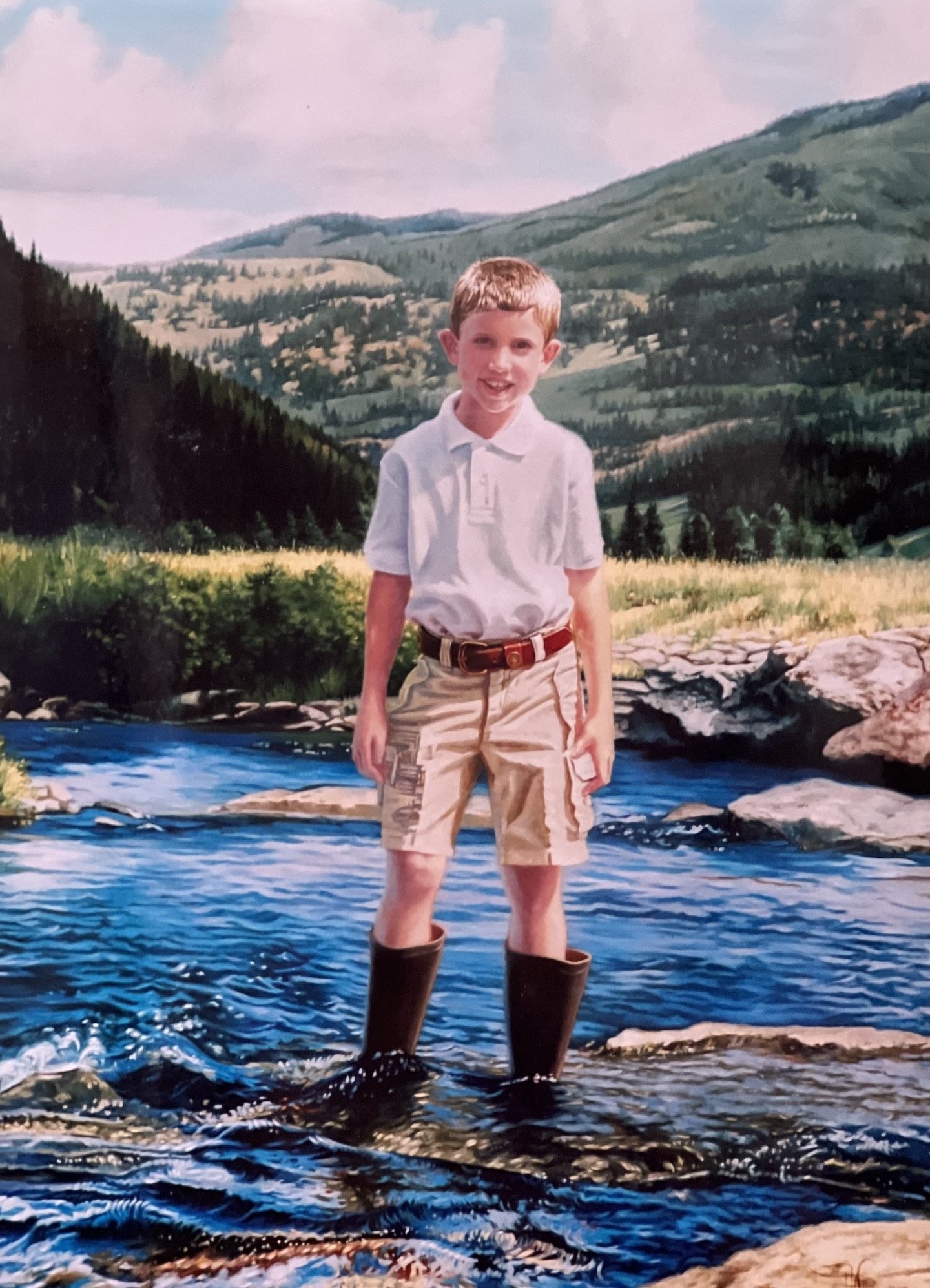    Philip at High Valley Ranch  , 60” x 42”, oil on linen 