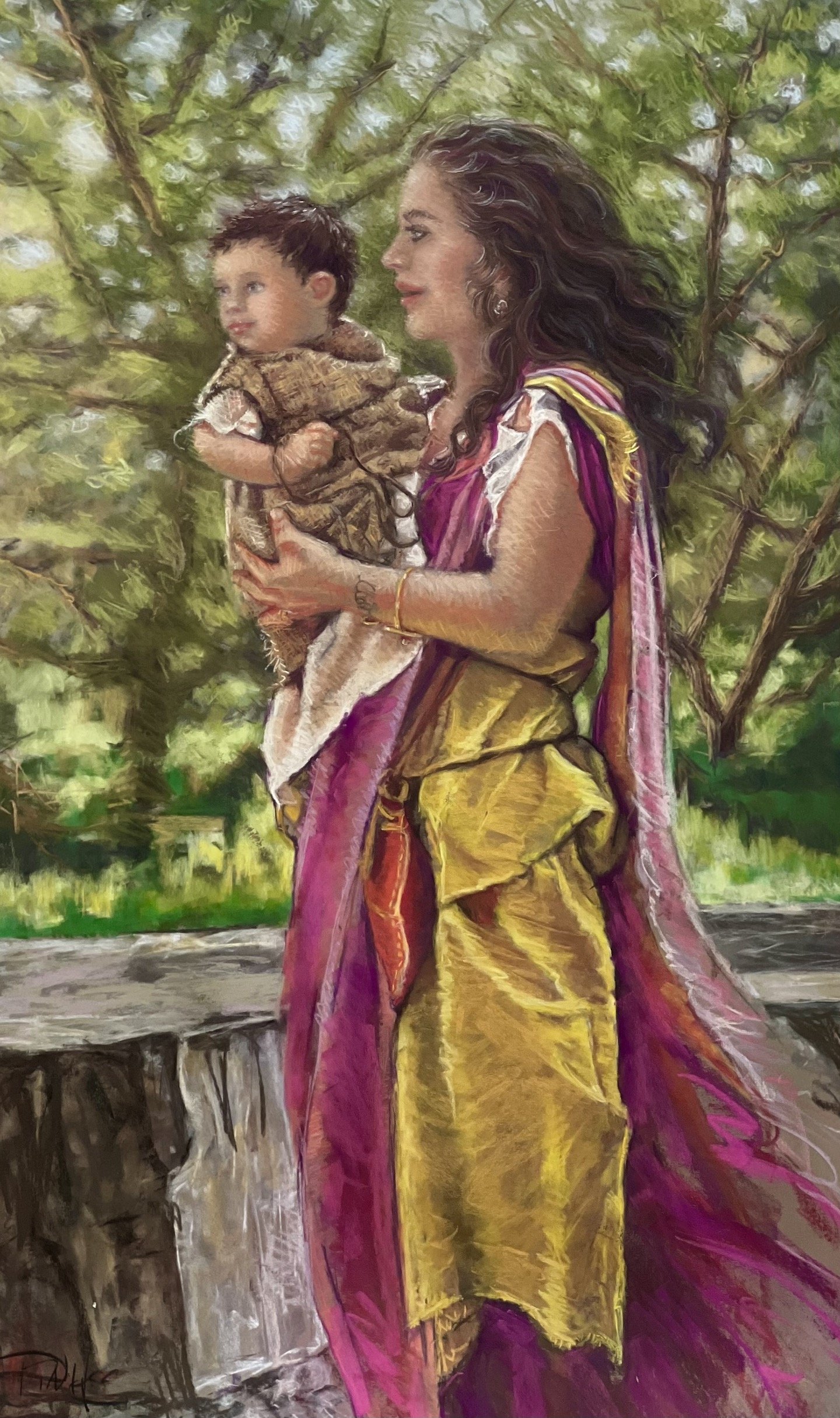    Anticipation  , 39” x 26”, pastel on sanded paper 