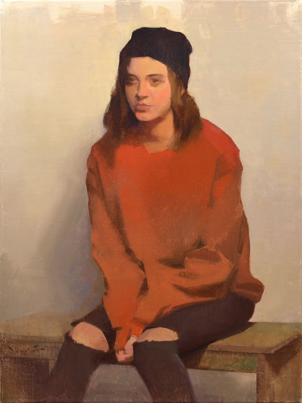    Anticipation  , 24” x 18”, oil on canvas 