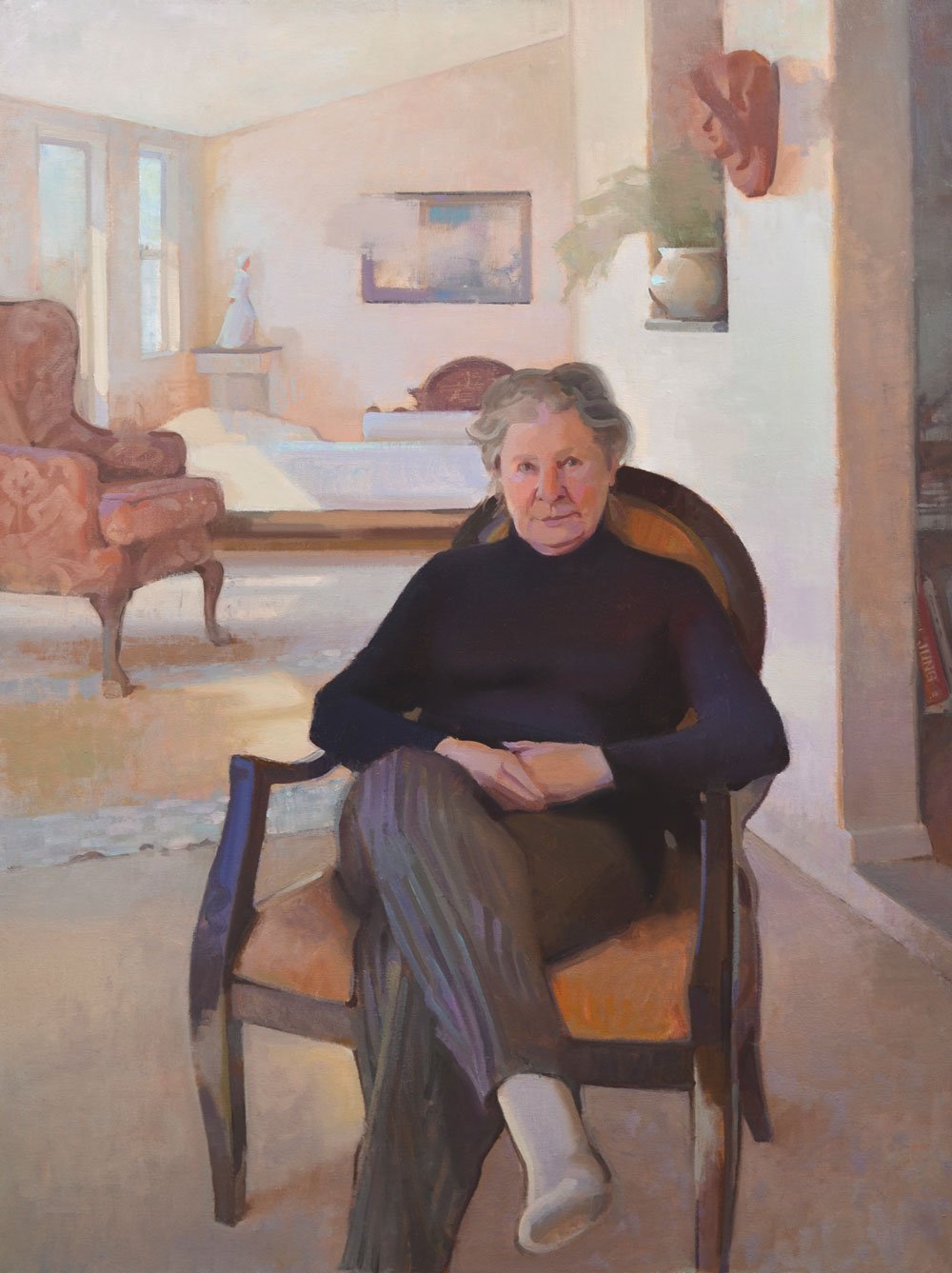    Ingrid Divine  , 40” x 30”, oil on canvas 