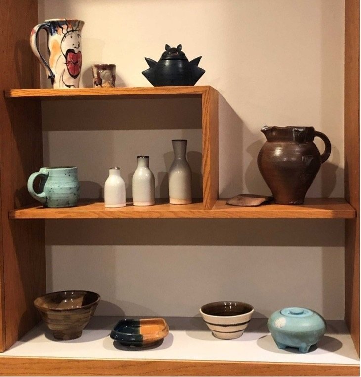 From top left to bottom right, works by Shin Yeon Jeon (2), Beth Lambert, Julia Baugh (5), Fletcher Larkin, Beth Lambert (2), and Adrian Quintanar.