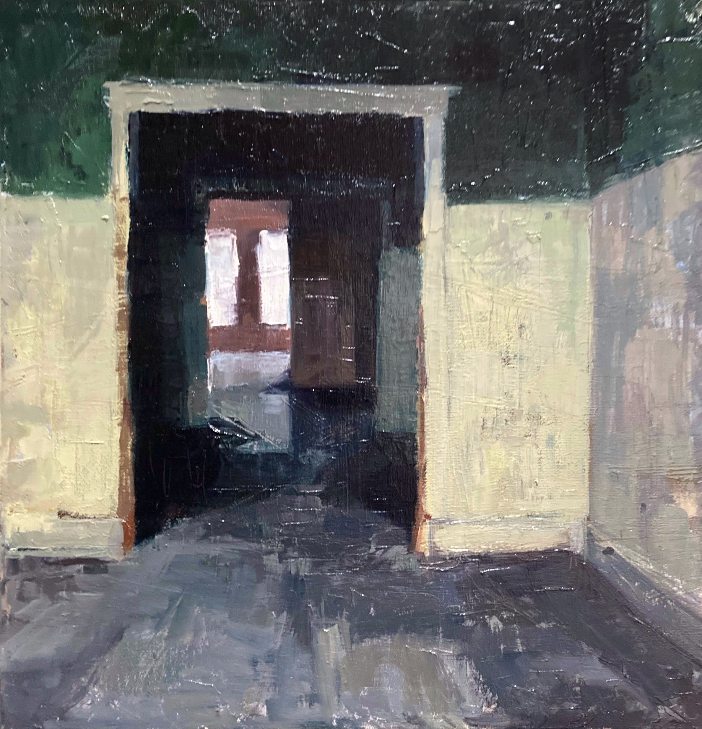    Passage  , 14” x 14”, oil on canvas 