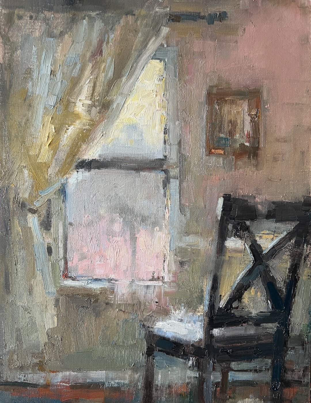    Absent  , 12” x 9”, oil on linen 