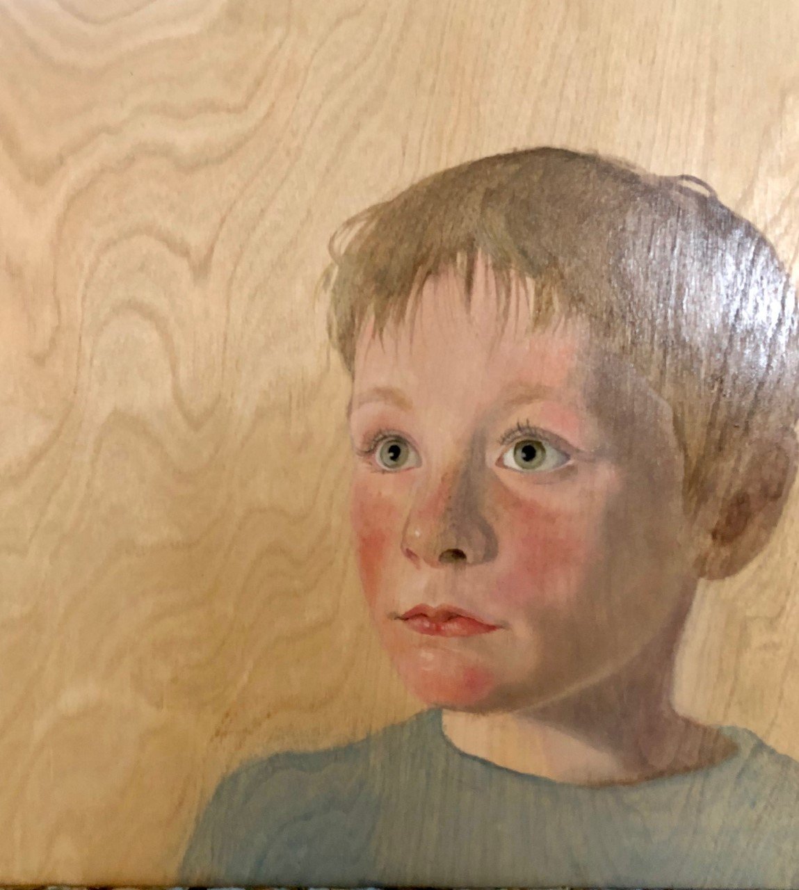   Charles  , 12” x 12”, oil on wood 