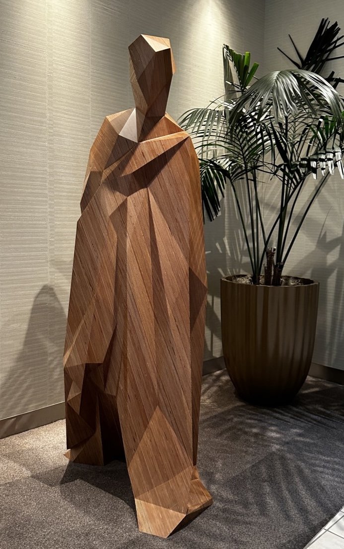    Manfredi  , birch plywood, Xavier Veilhan (French) 