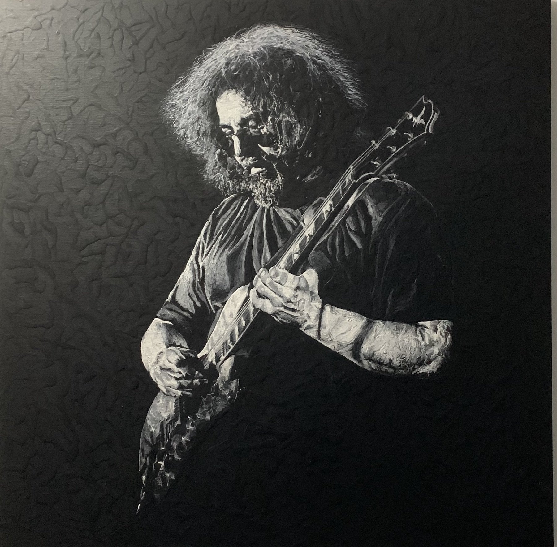    Jerry Garcia  , 36” x 35”, acrylic on canvas 