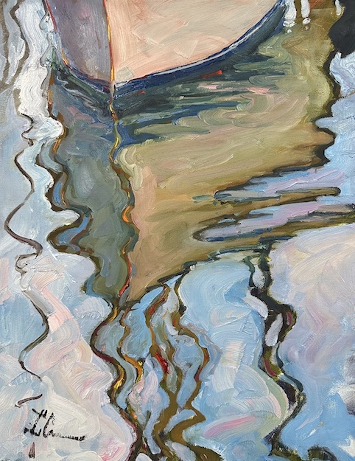    Reflections  , 24” x 18”, oil on canvas 