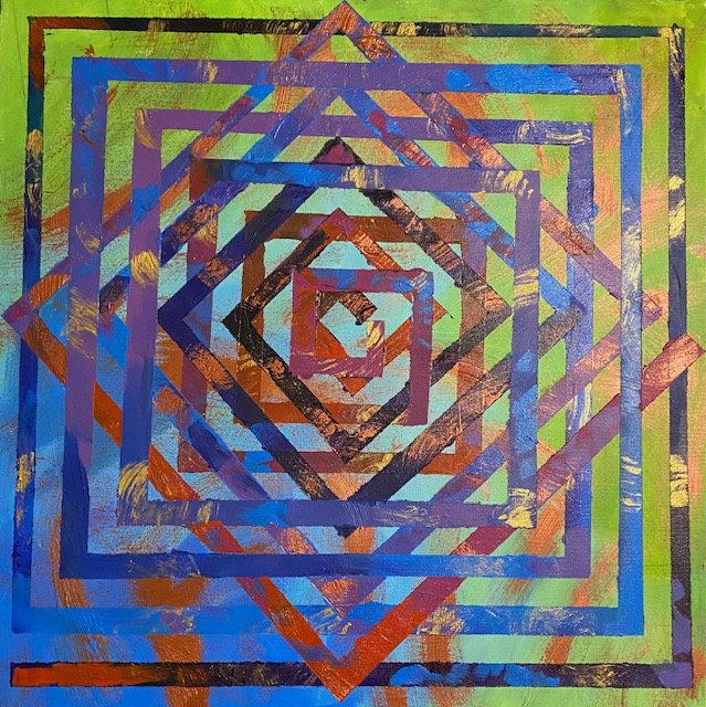    Angular Sparse  , 20” x 20”, acrylic on canvas 