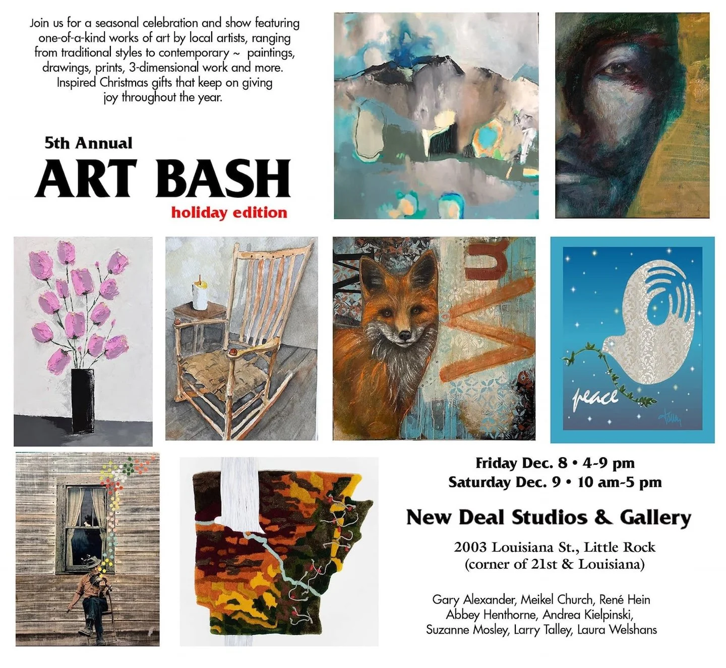New Deal Studios &amp; Gallery 5th Annual Art Bash