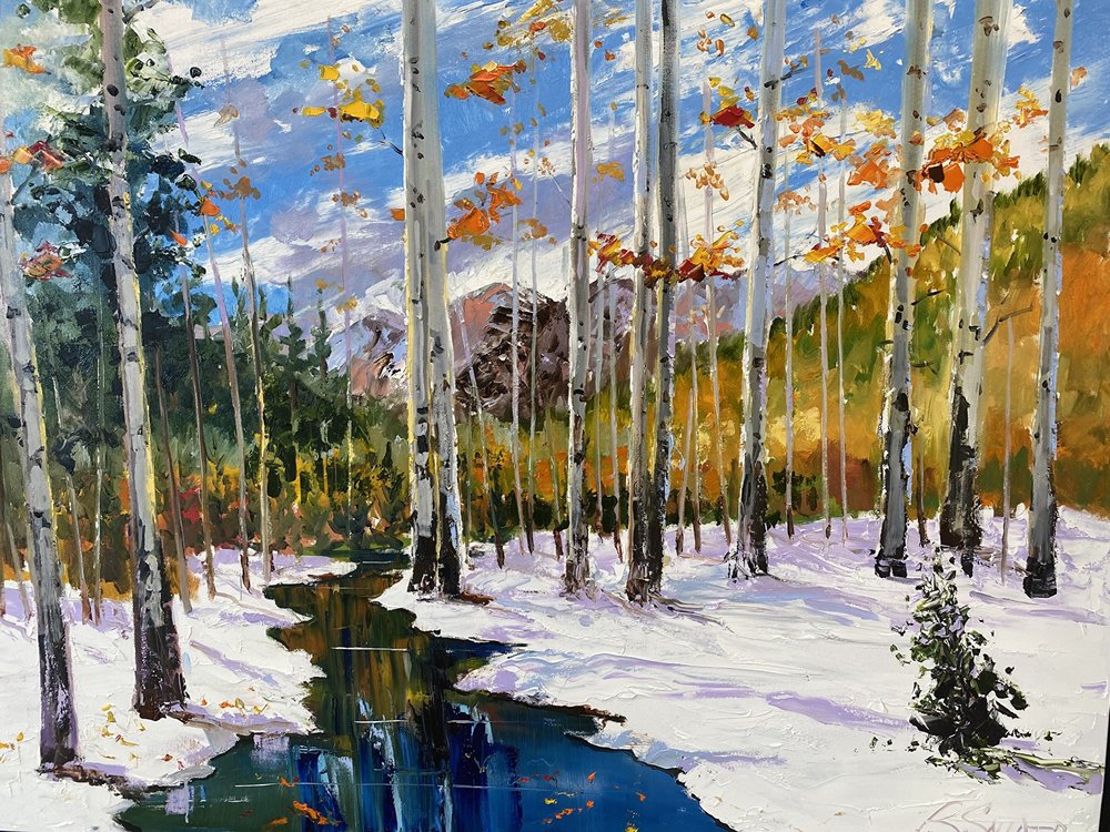    Early Snowfall  , 20” x 24”, oil on canvas 