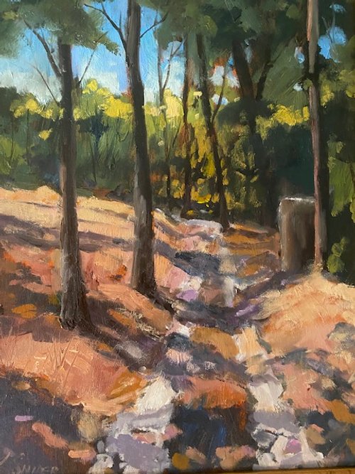    Road to Chateau St. Jacque  , 16” x 12”, oil on canvas 