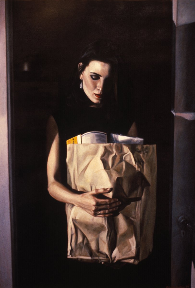    Madonna With Groceries  , 66” x 48”, oil on canvas 