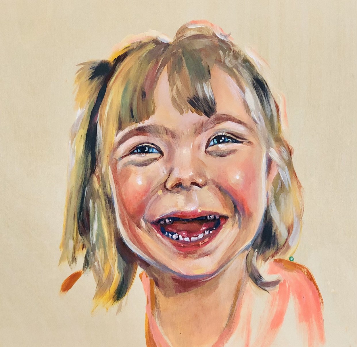    Molly Yates  , 12” x 12”, acrylic on wood panel 