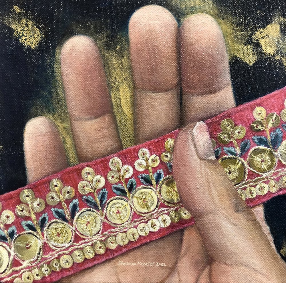    Hand Study #2  , 12” x 12”, oil on canvas 