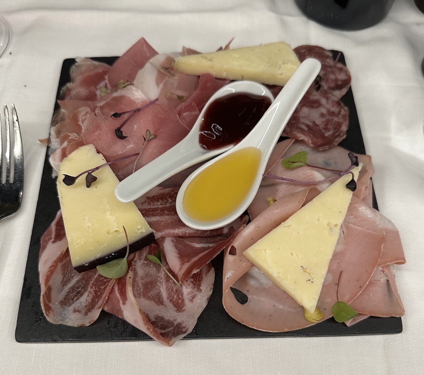  Cold Cuts and Cheeses served with Honey and homemade Marmalade  