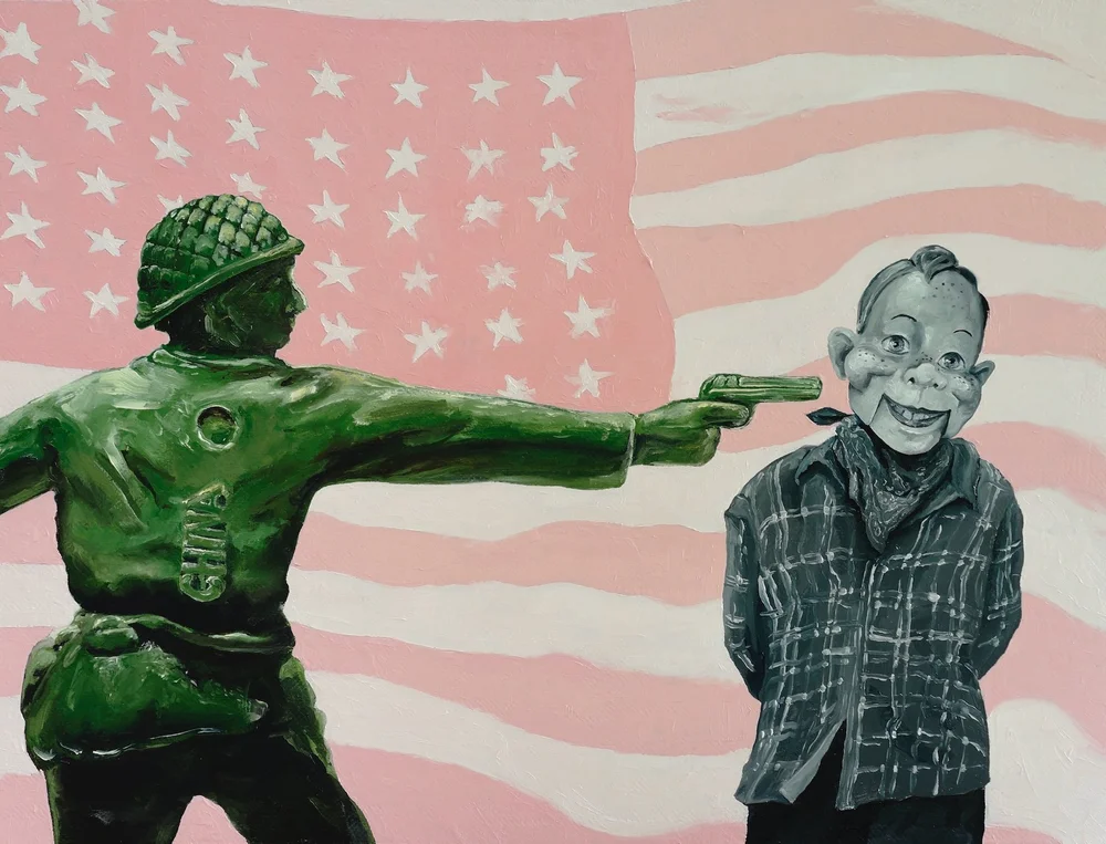    Made in China  , 18.5” x 24”, oil on linen 