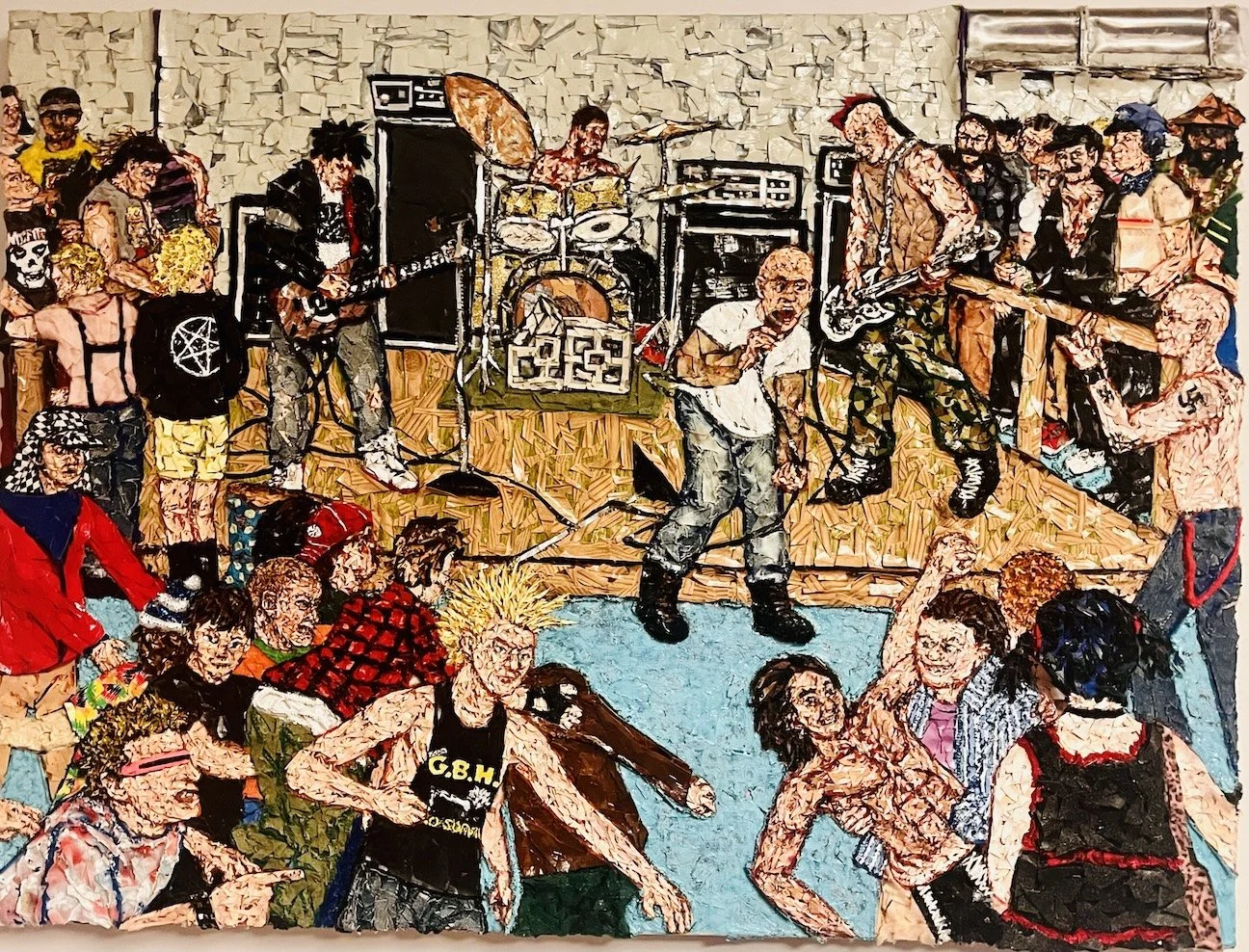 At the Rink , 3’ x 4', mixed media on canvas 