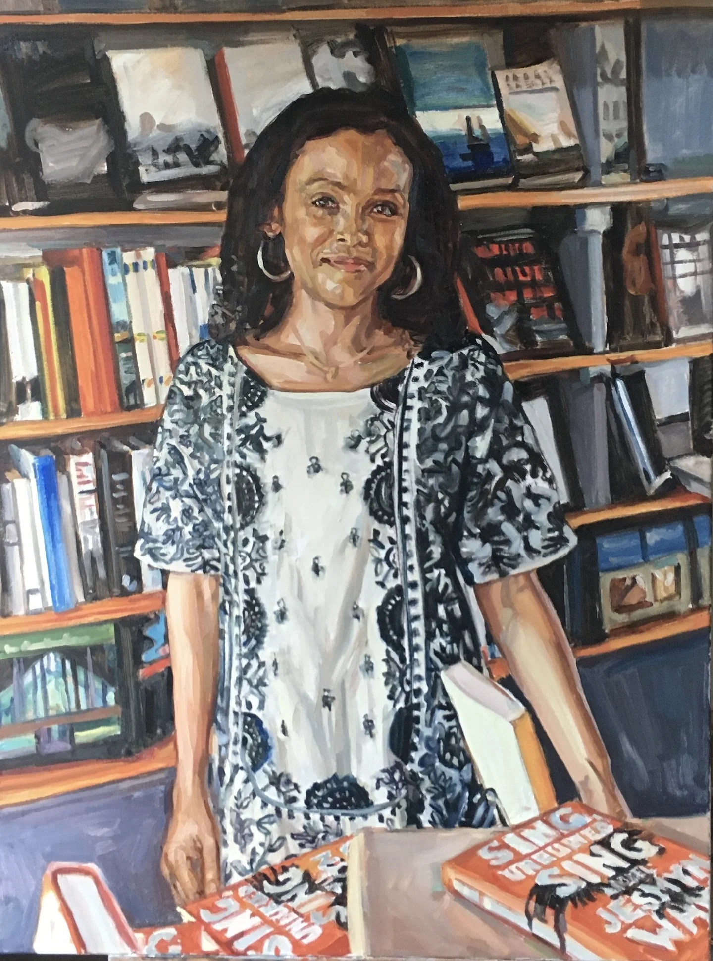 Jesmyn Ward , 40” x 30”, oil on canvas
