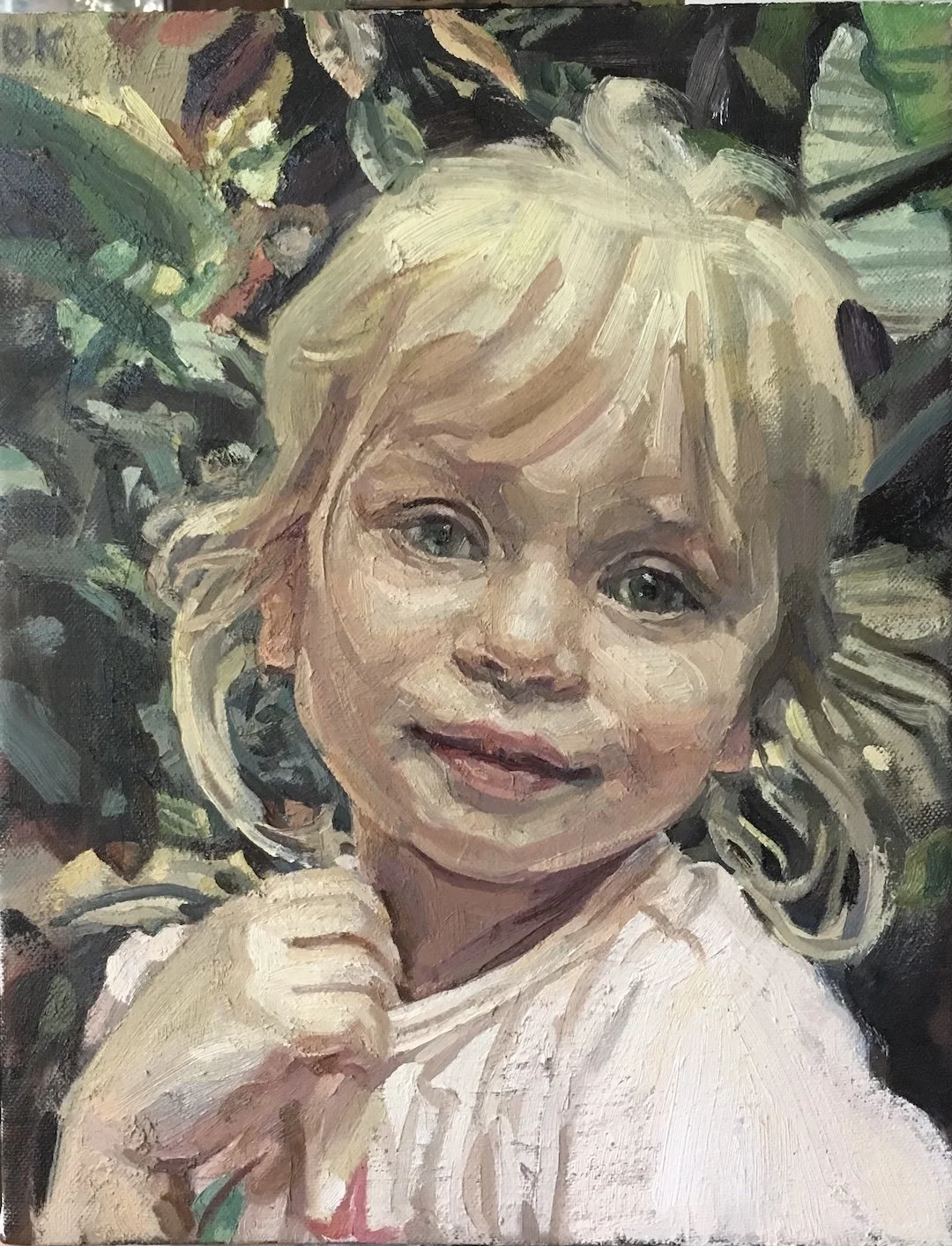 Evie , 10” x 8”, oil on canvas