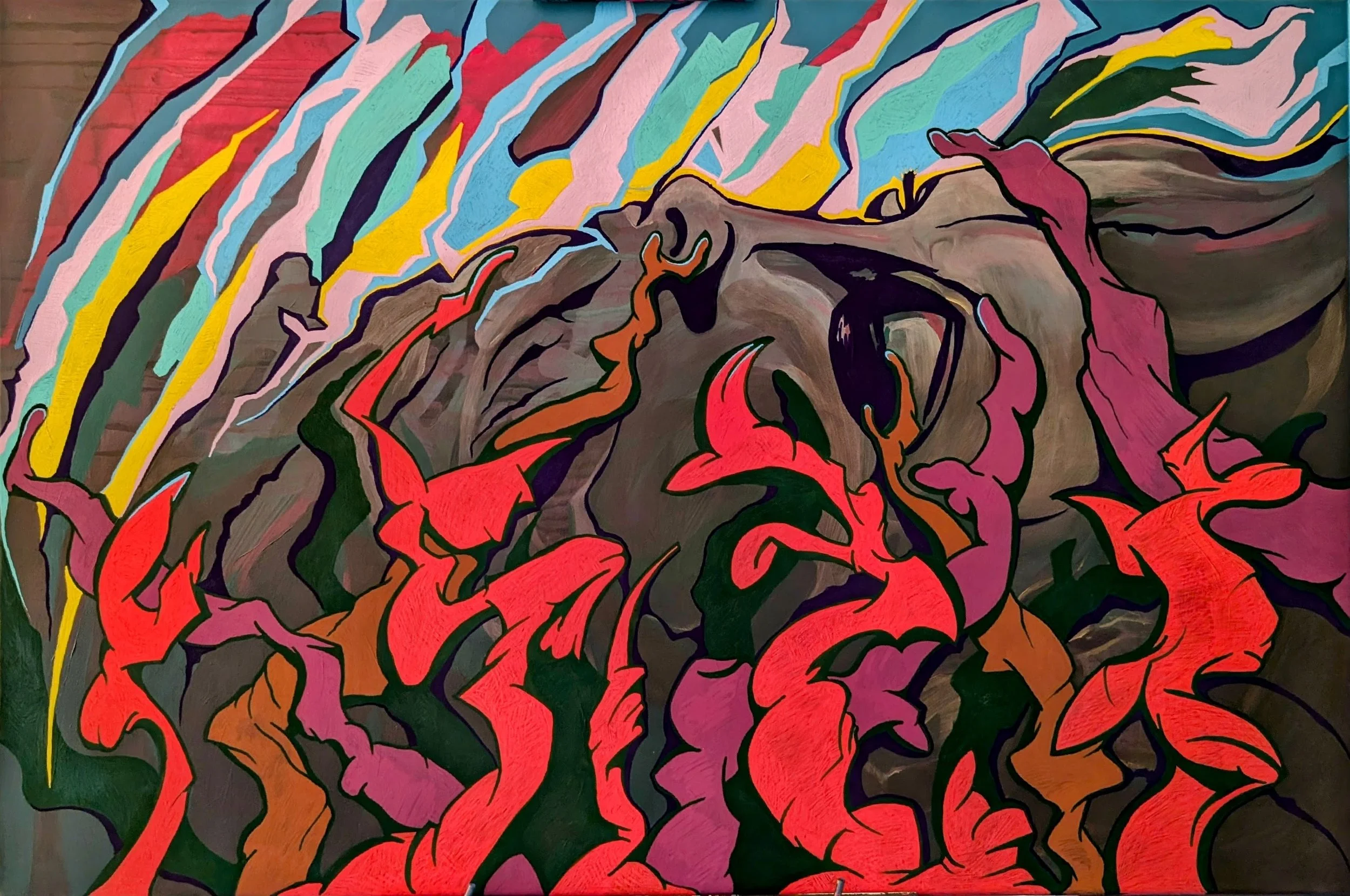    We All Return to the Soil After a Life Lived  , 36”x 24”, acrylic on canvas 